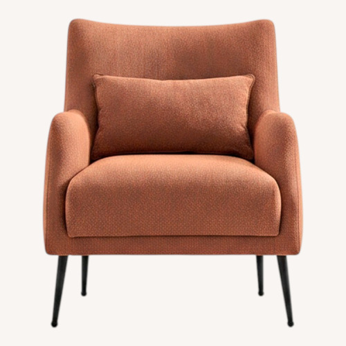 Used Dogtas Paramus Orange Fabric Armchair for sale on AptDeco