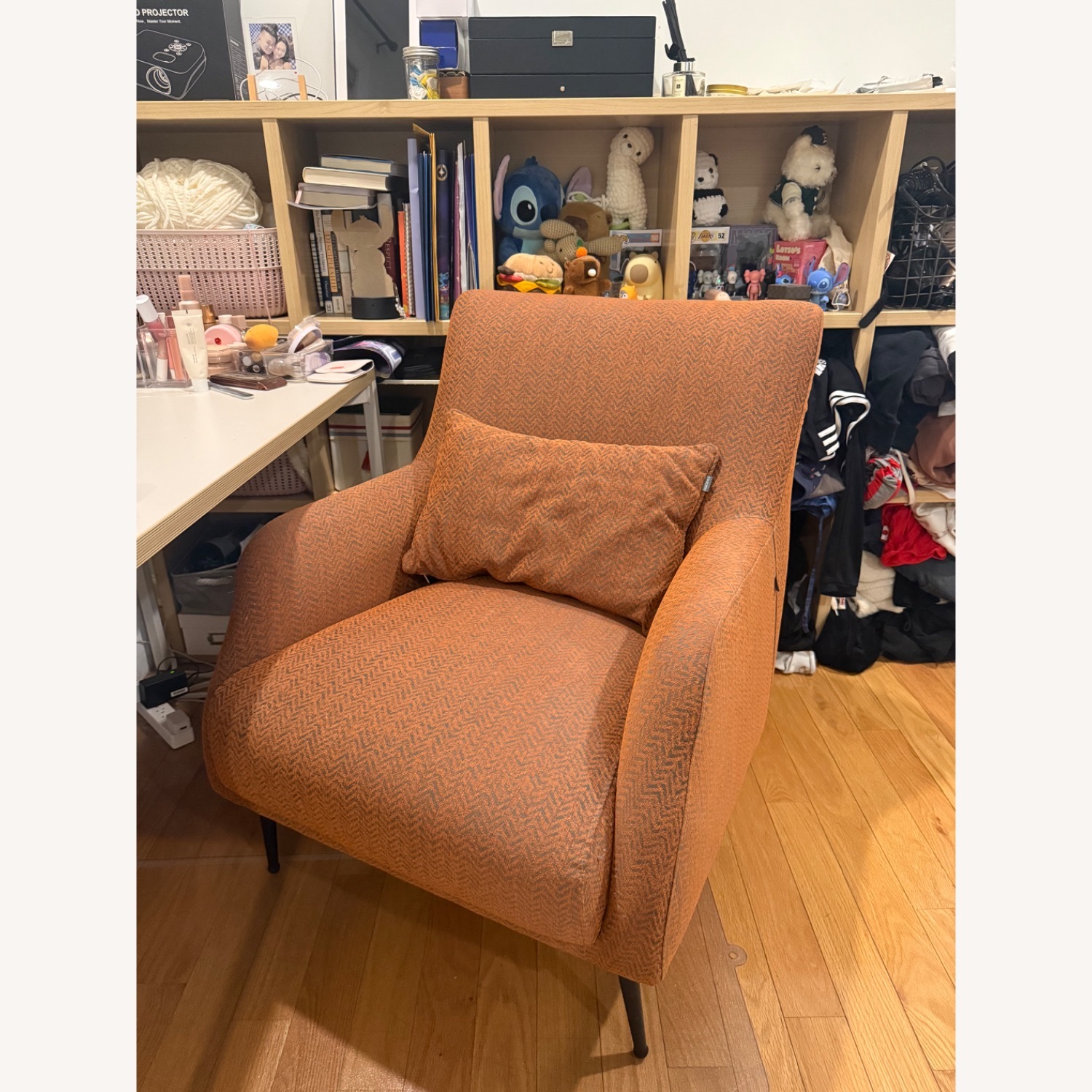 Dogtas Paramus Orange Fabric Armchair - image-1
