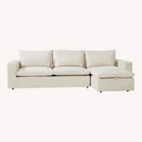 West Elm Harmony Modular 2 Piece Sleeper Sectional with Storage