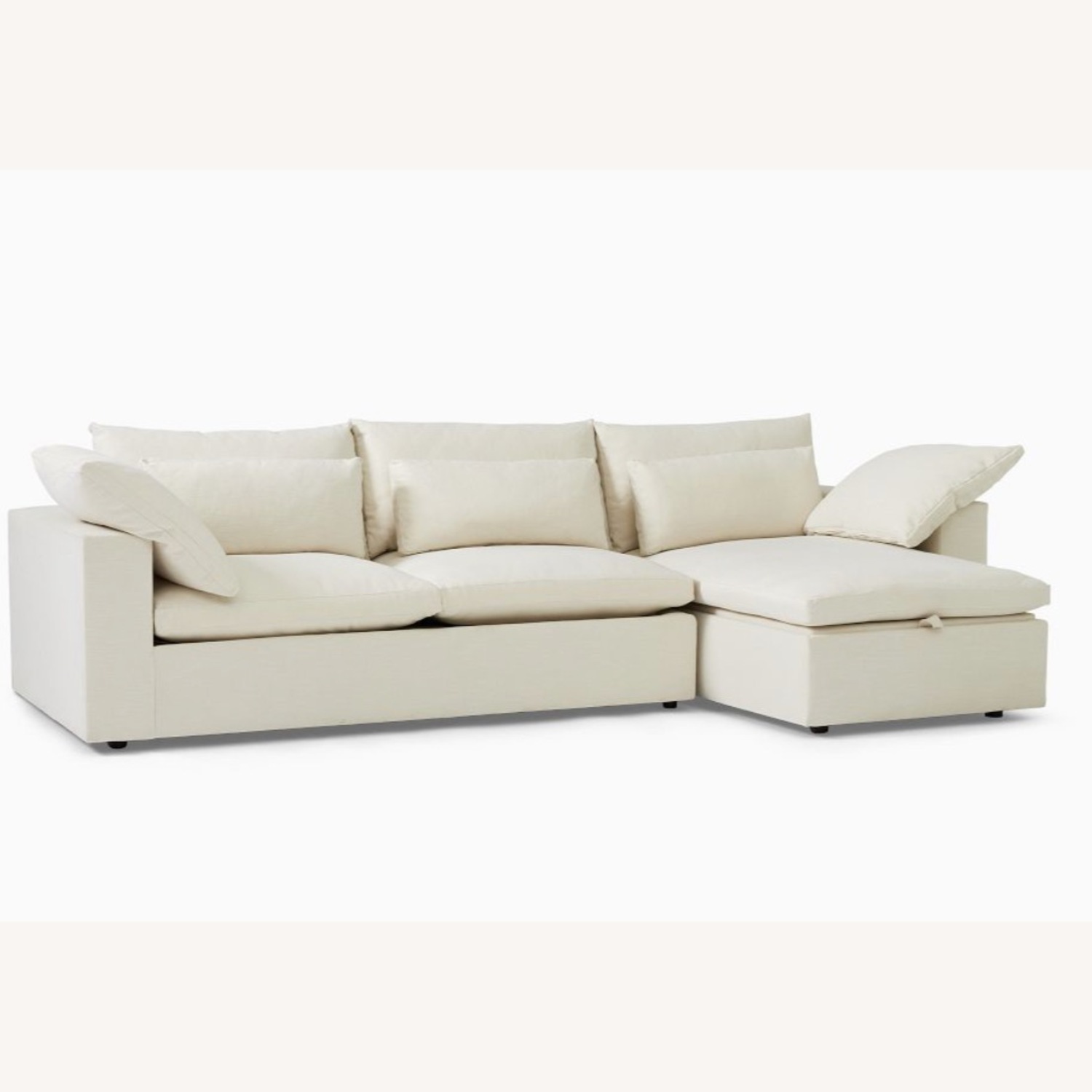 West Elm Harmony Modular 2 Piece Sleeper Sectional with Storage - image-6