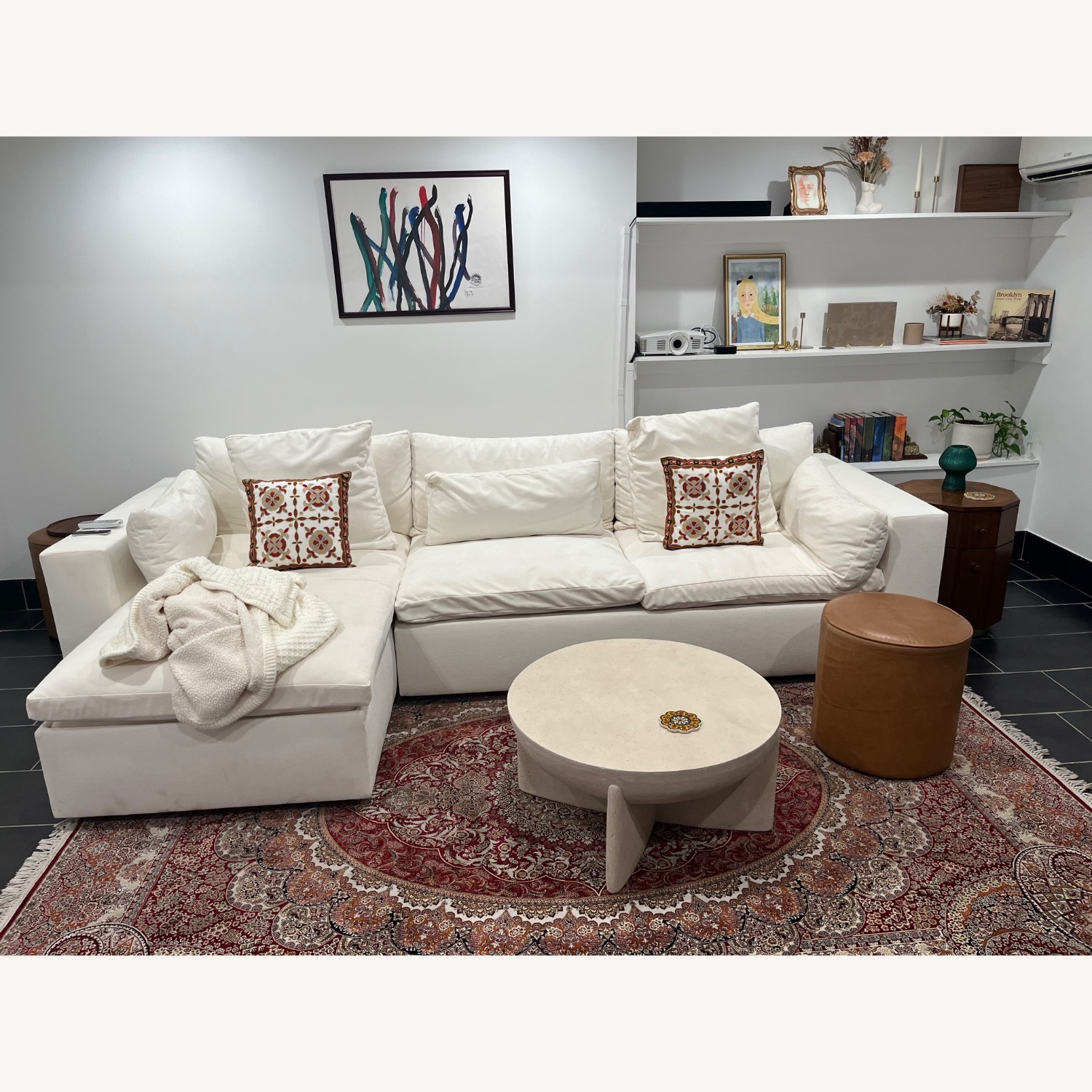 West Elm Harmony Modular 2 Piece Sleeper Sectional with Storage - image-2