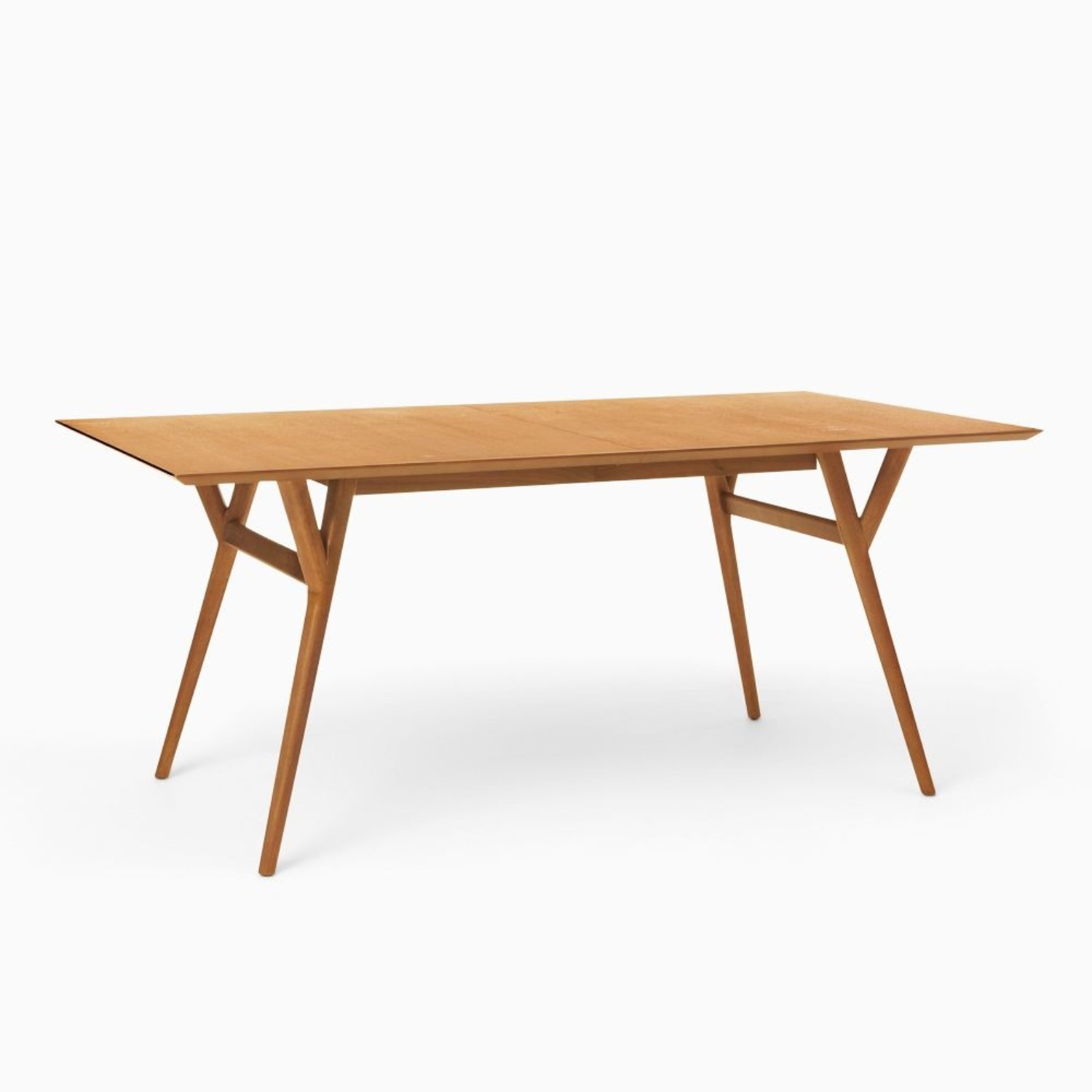 West Elm Wood Mid Century Extendable Dining Table - image-8