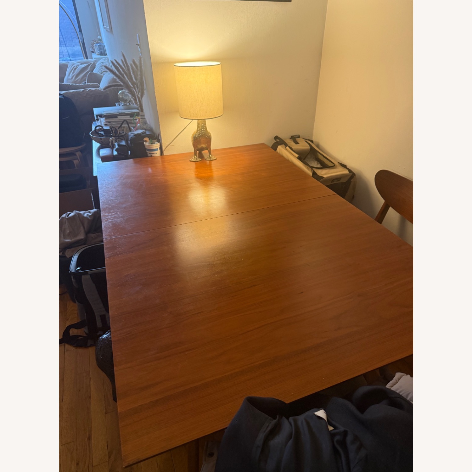 West Elm Wood Mid Century Extendable Dining Table - image-6