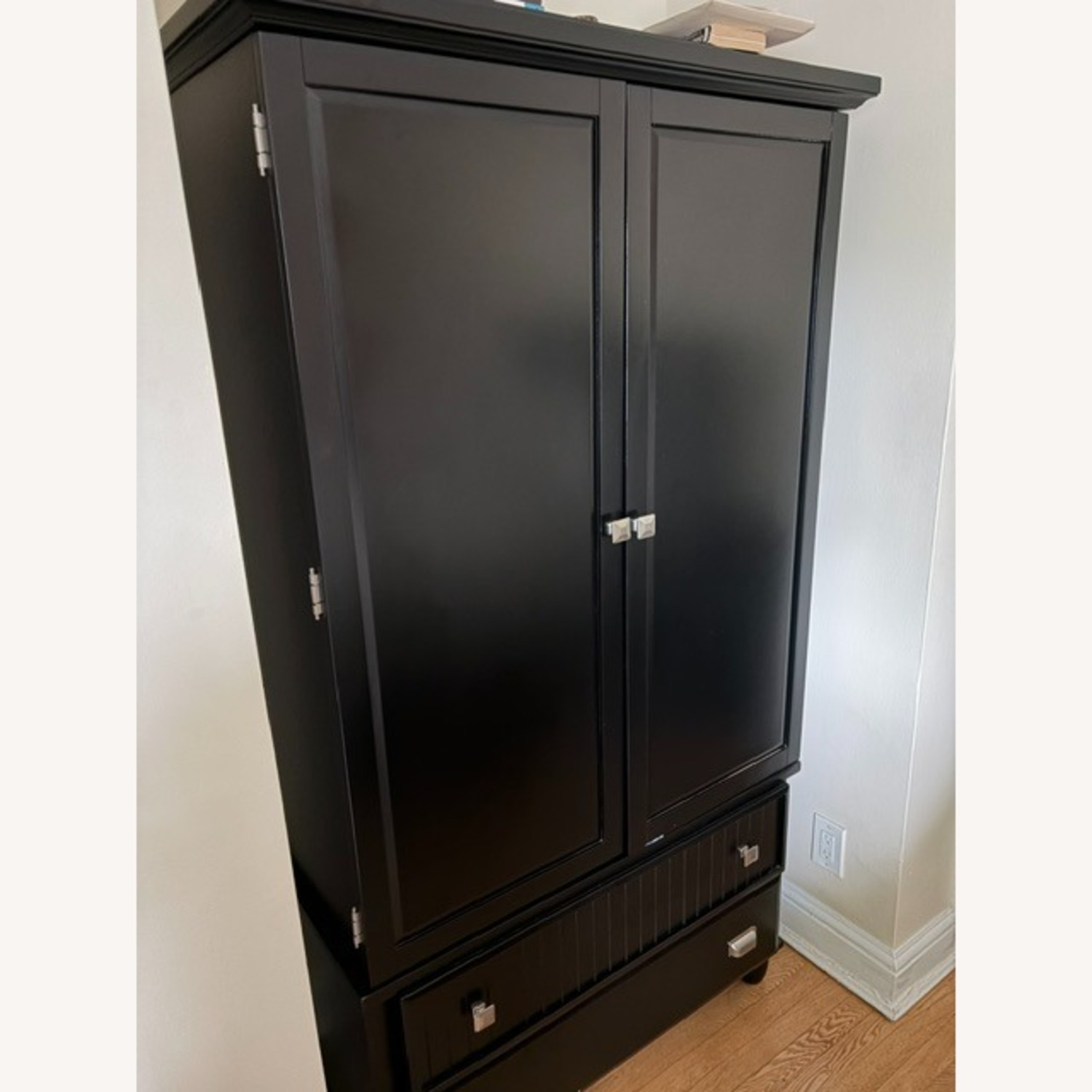 Bob's Discount Furniture Spencer Black Armoire - image-3
