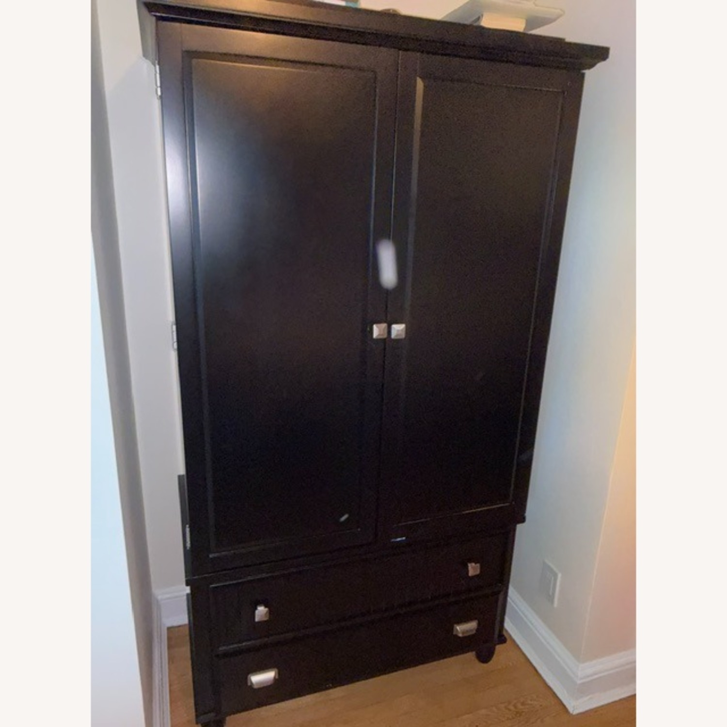 Bob's Discount Furniture Spencer Black Armoire - image-1