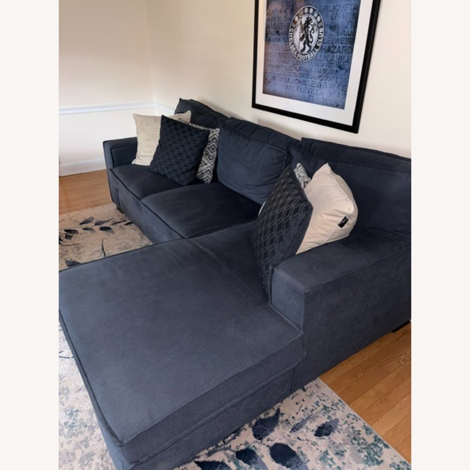 Bob's Discount Furniture Blue 3+ Seater Sofa - image-2