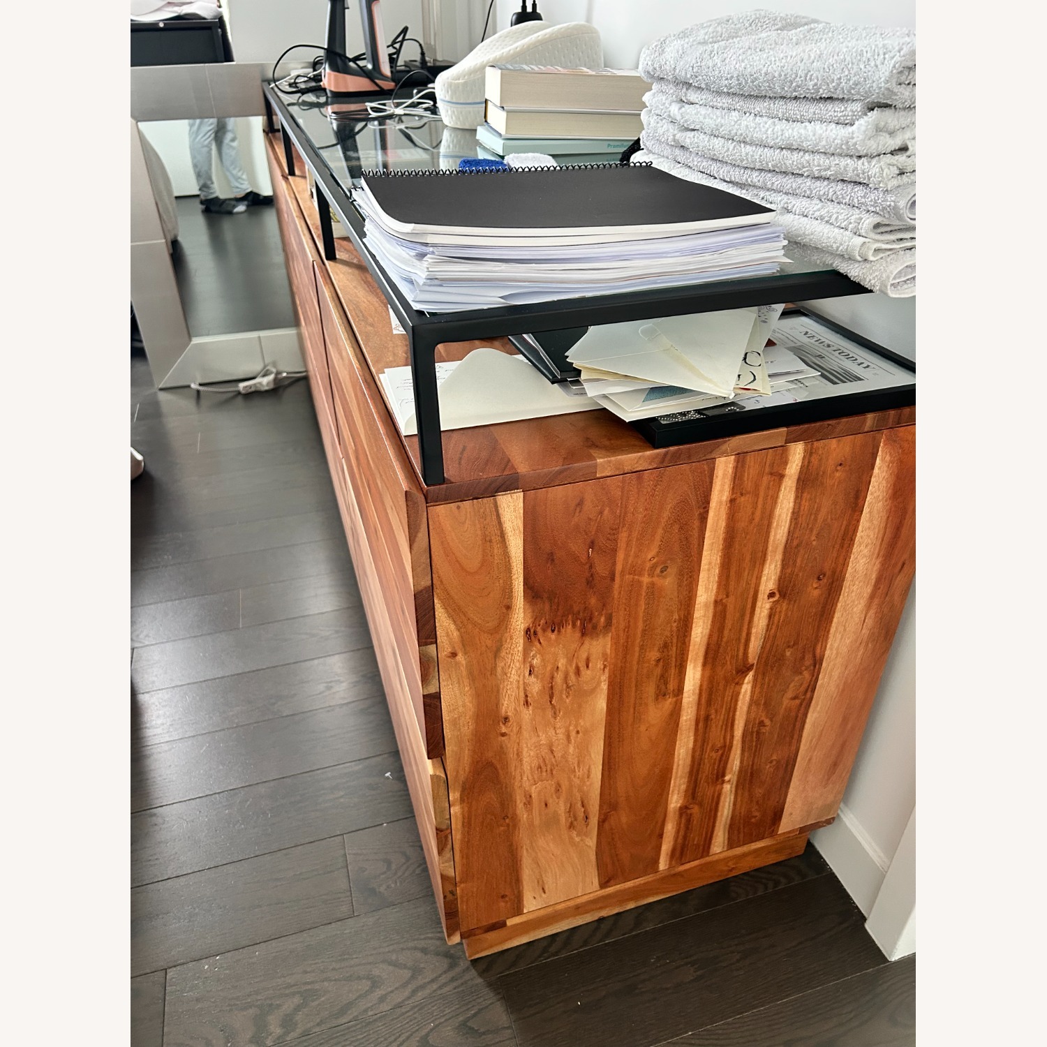CB2 Lawson Light Brown Wood Dresser - image-3