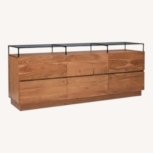 Used CB2 Lawson Light Brown Wood Dresser for sale on AptDeco