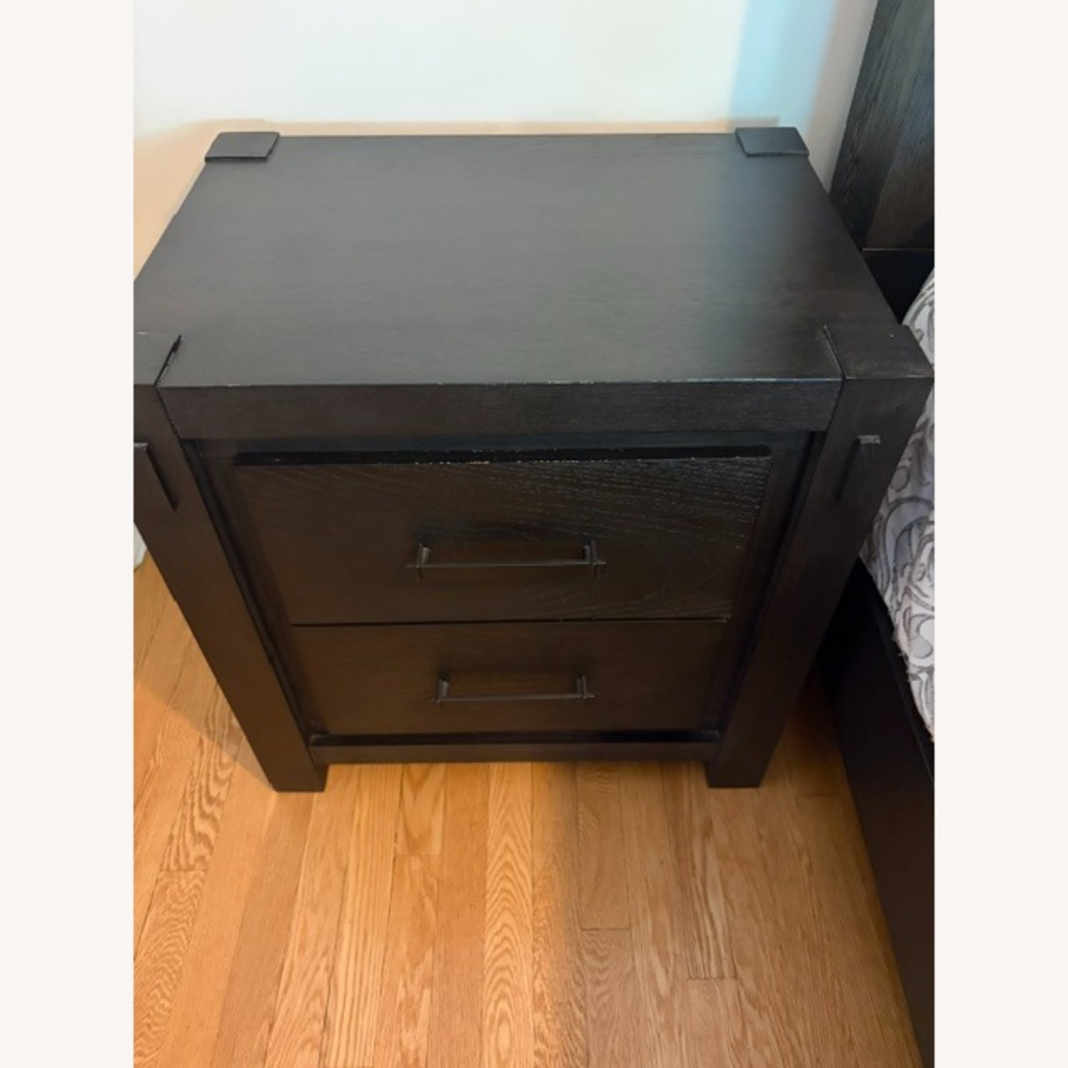 Raymour & Flanigan Rockwell Dark Brown Nightstands - image-1