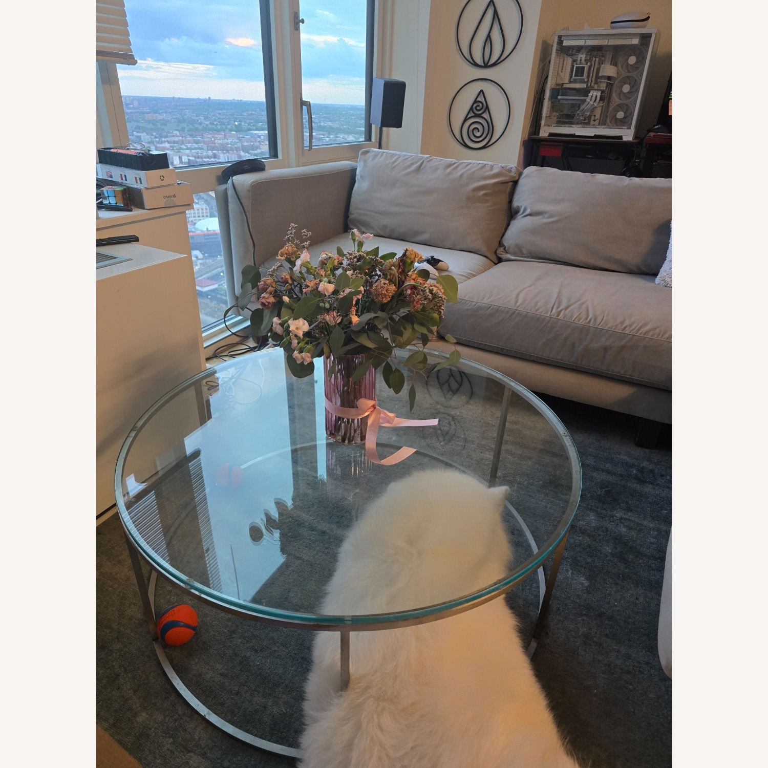 Room & Board Tyne Glass Coffee Table - image-3