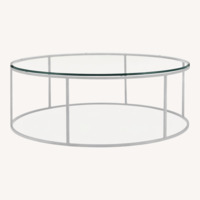 Room & Board Tyne Glass Coffee Table