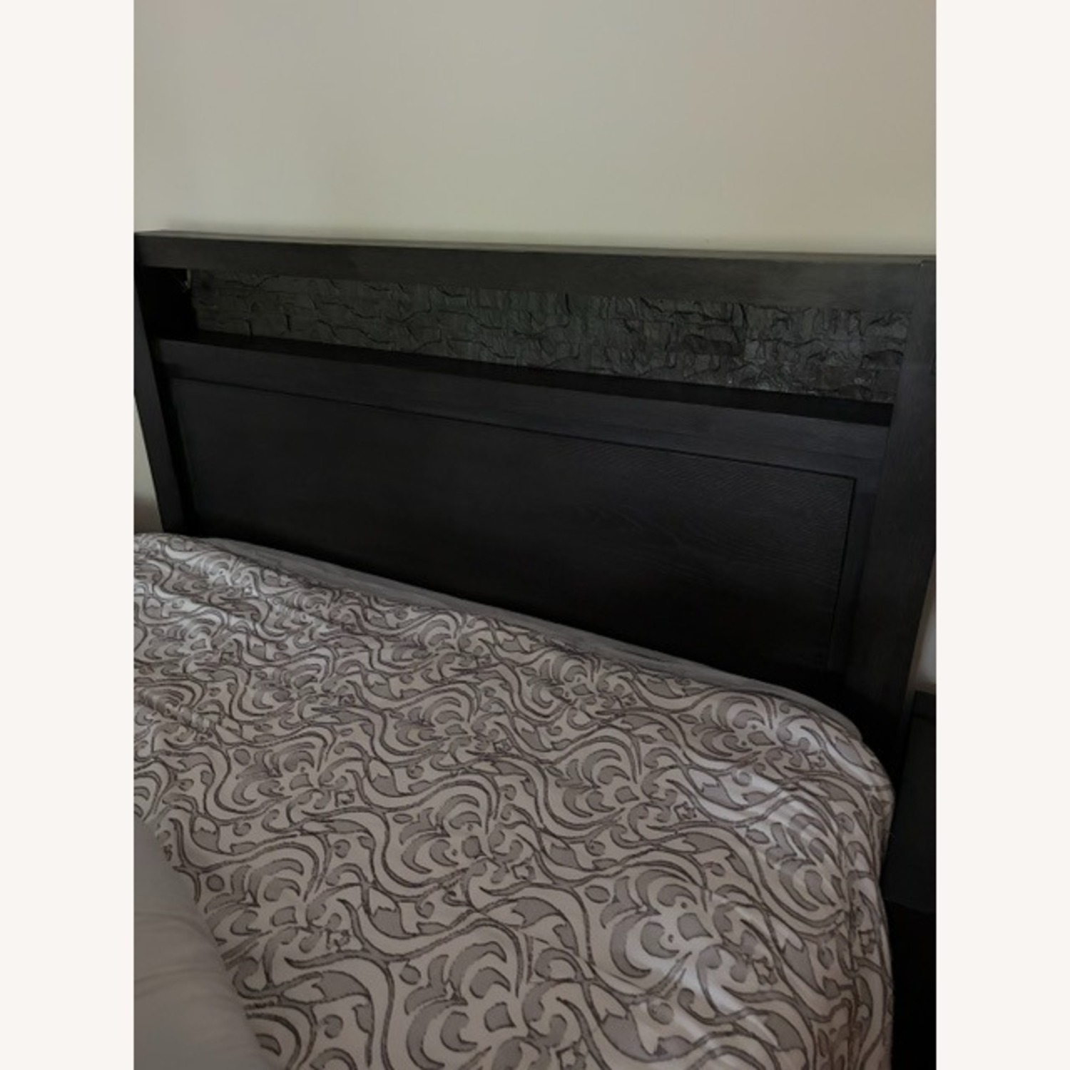 Raymour & Flanigan Dark Brown Queen Bed - image-3