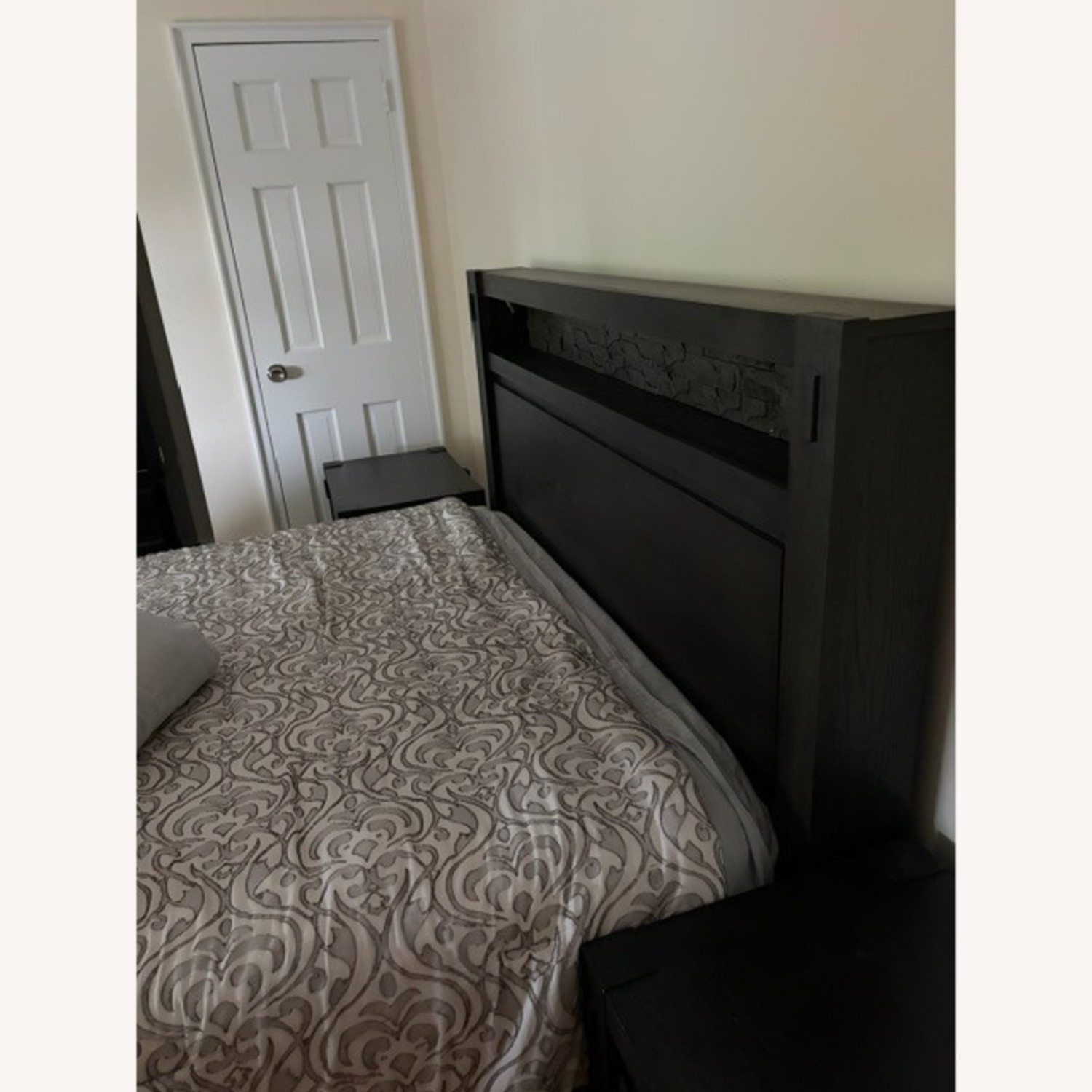 Raymour & Flanigan Dark Brown Queen Bed - image-2