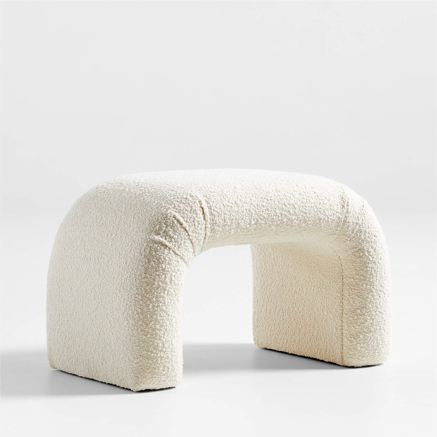Crate & Barrel Martini Small Upholstered Ottoman by Leanne Ford - image-4