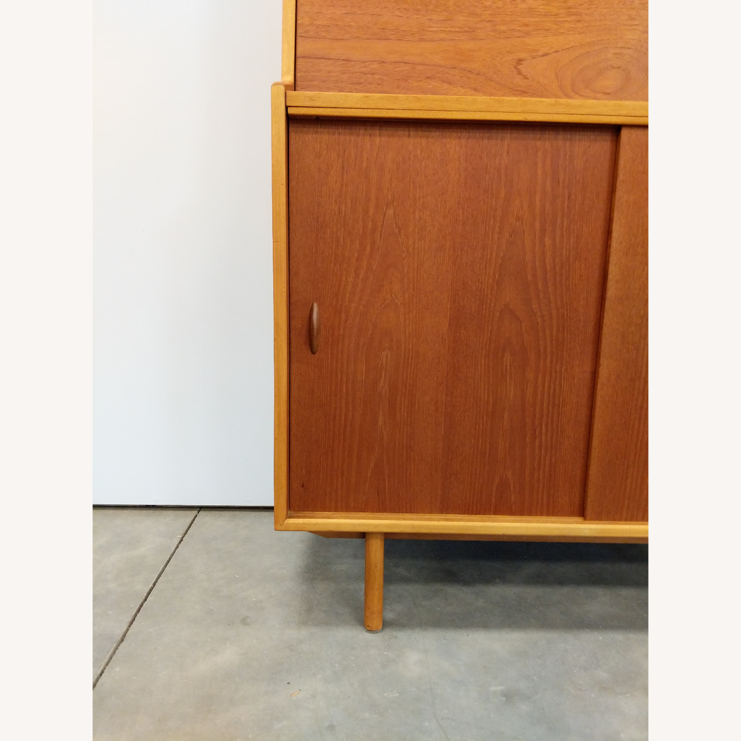 Vintage Mid Century Modern Teak Secretary Desk - image-6