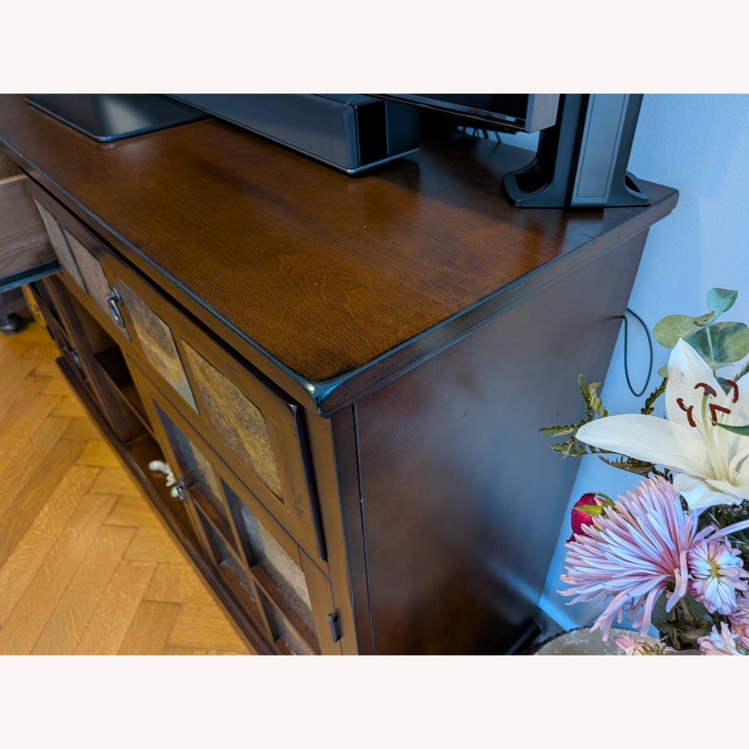 Sunny Designs Dark Brown Wood Sideboard - image-4