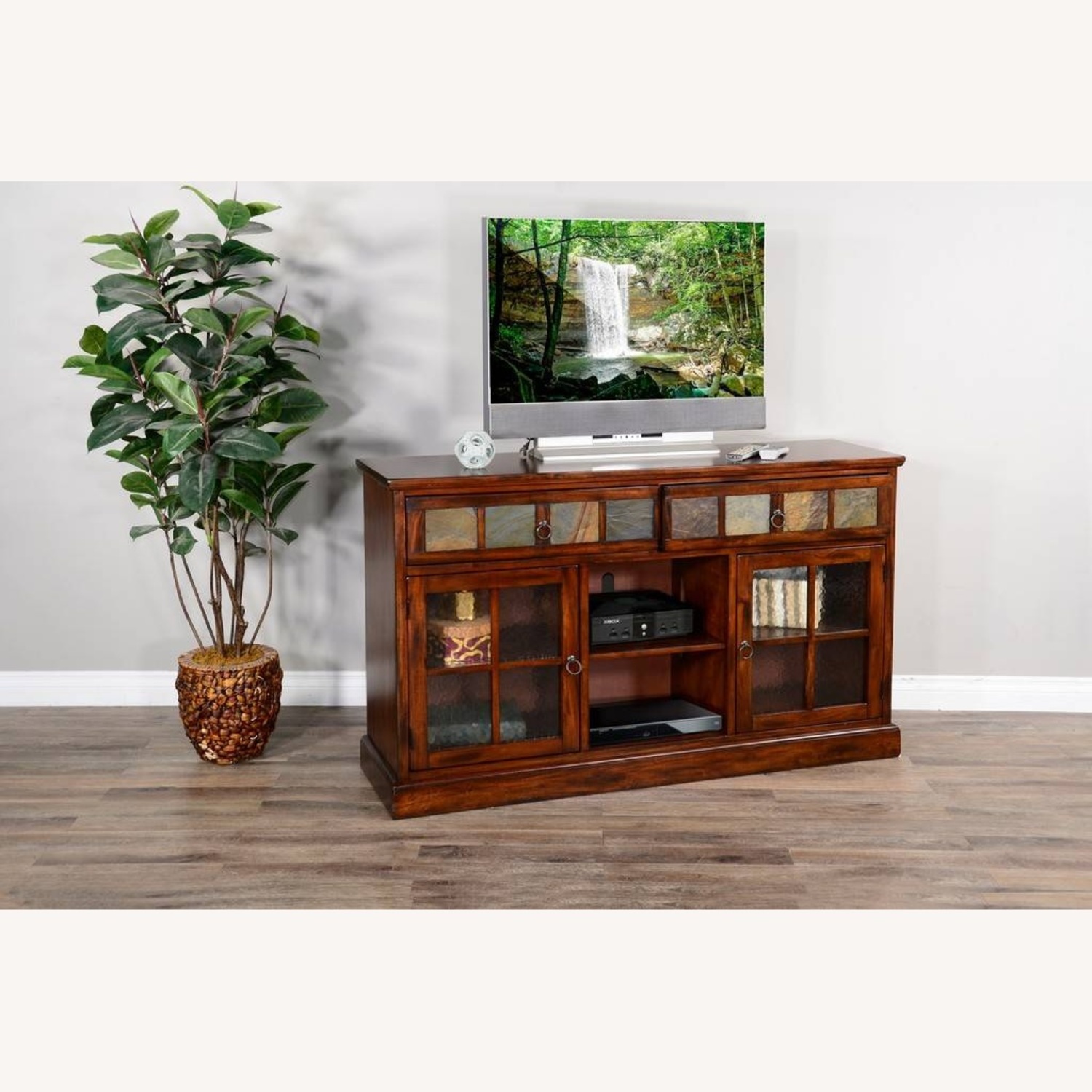 Sunny Designs Dark Brown Wood Sideboard - image-7