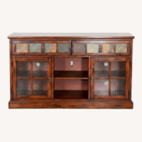 Sunny Designs Dark Brown Wood Sideboard