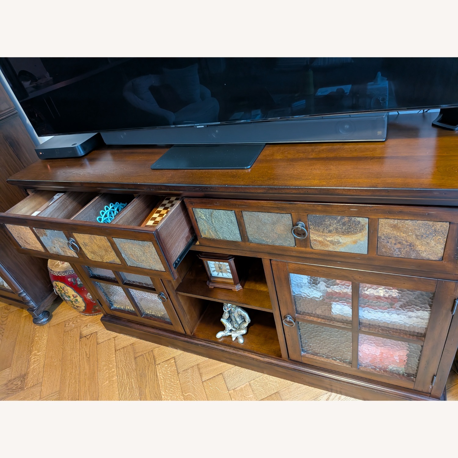 Sunny Designs Dark Brown Wood Sideboard - image-5