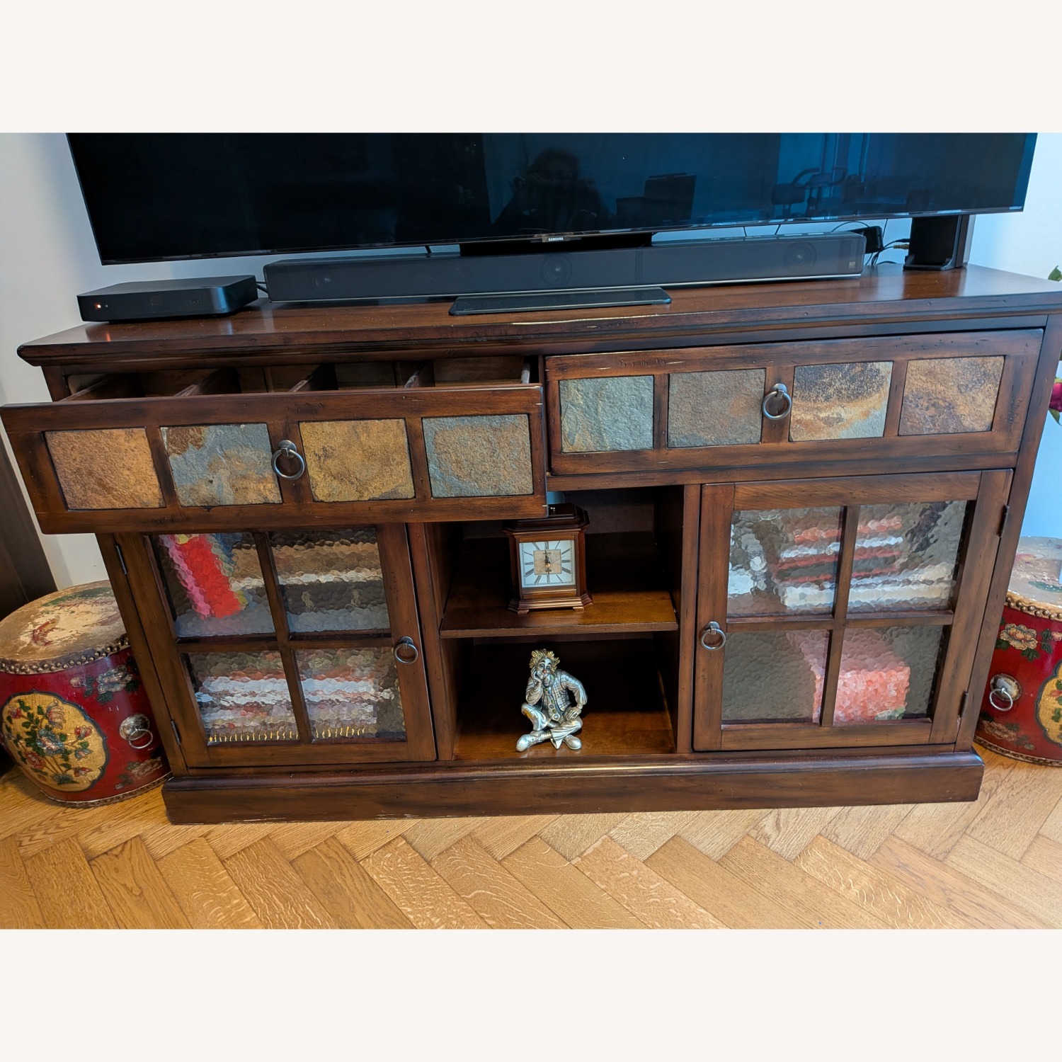 Sunny Designs Dark Brown Wood Sideboard - image-6