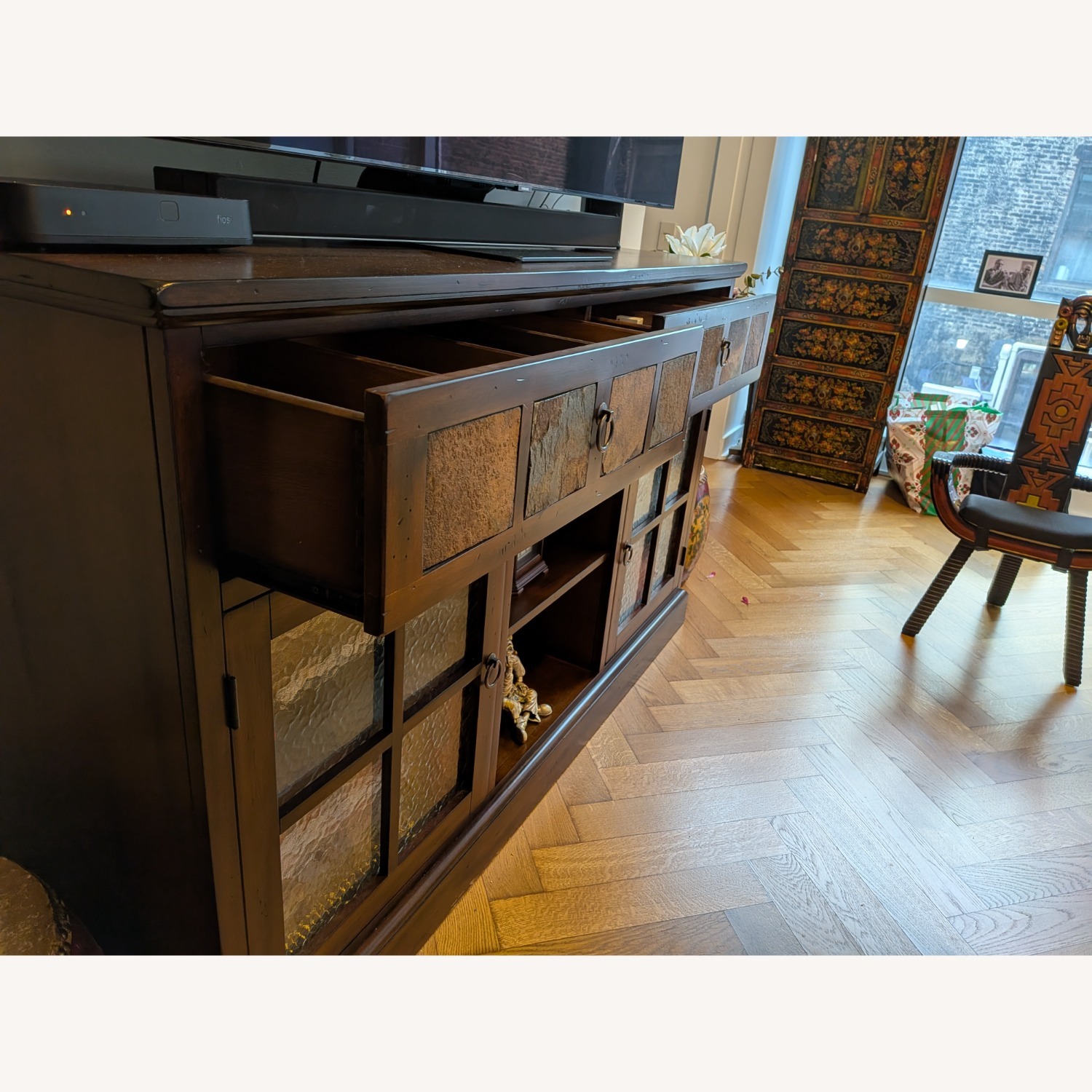 Sunny Designs Dark Brown Wood Sideboard - image-3