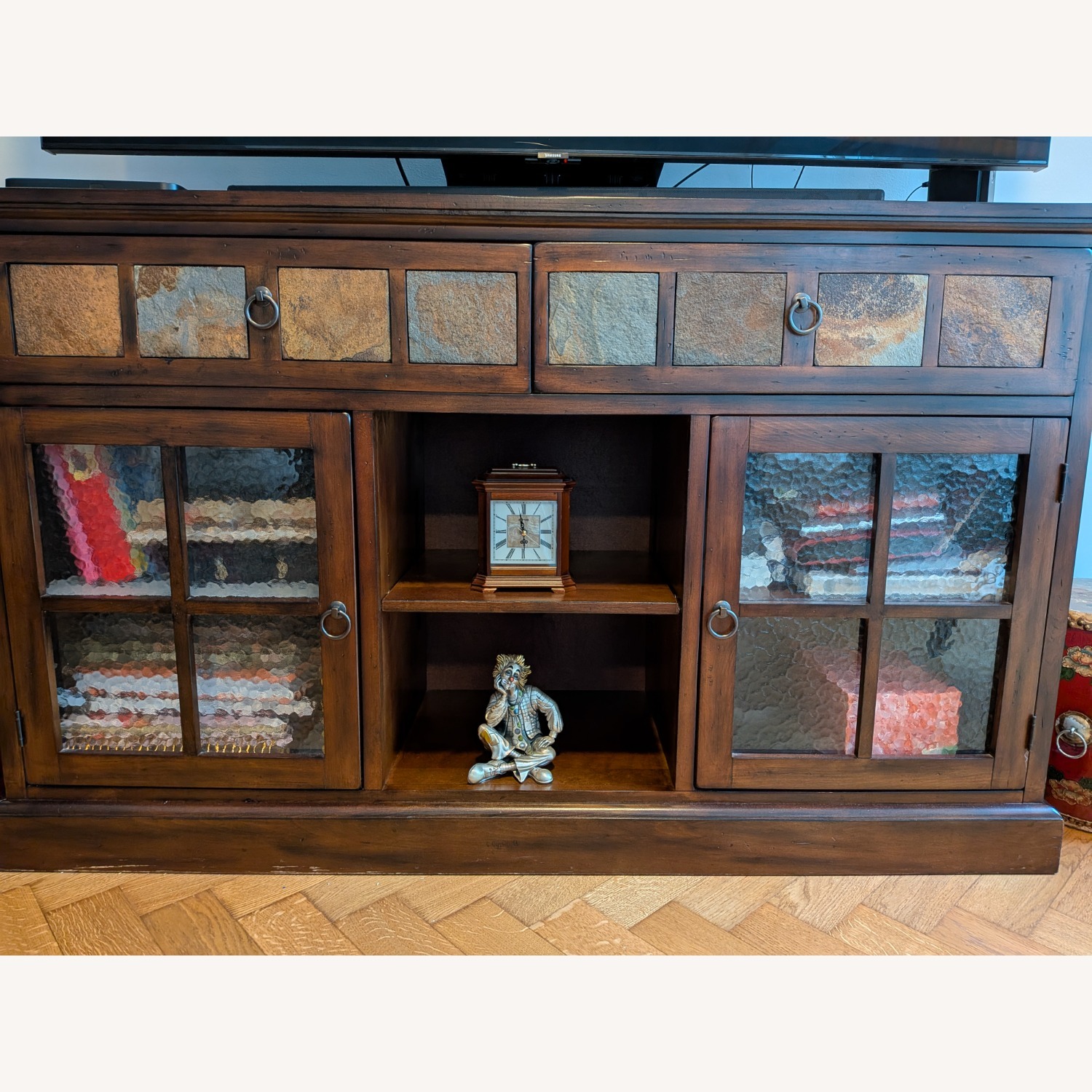 Sunny Designs Dark Brown Wood Sideboard - image-1