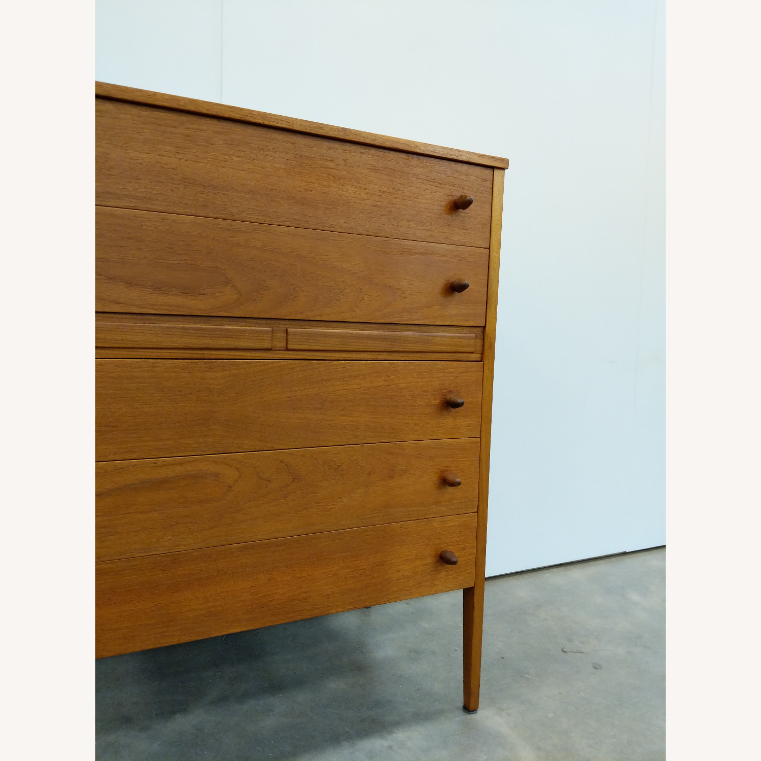 Vintage Mid Century Modern Teak Dresser - image-6