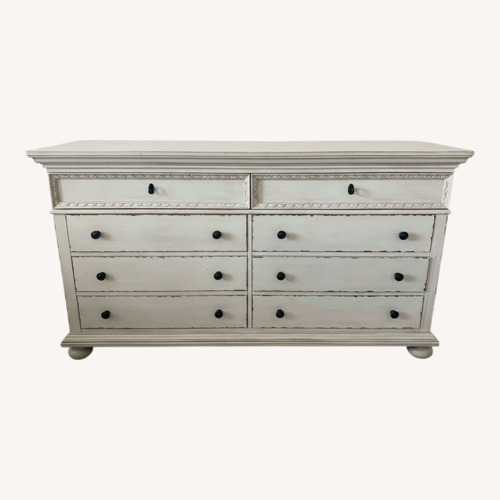 Used American Signature CREAM Wood Dresser for sale on AptDeco