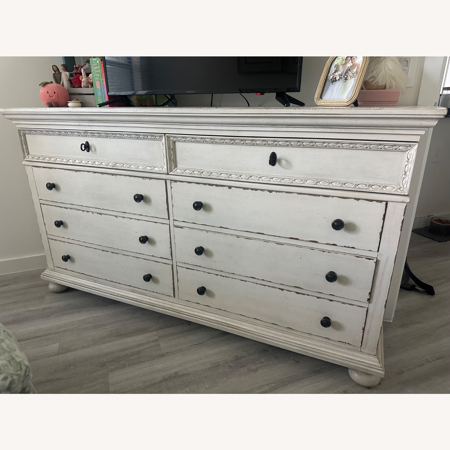 American Signature CREAM Wood Dresser - image-1
