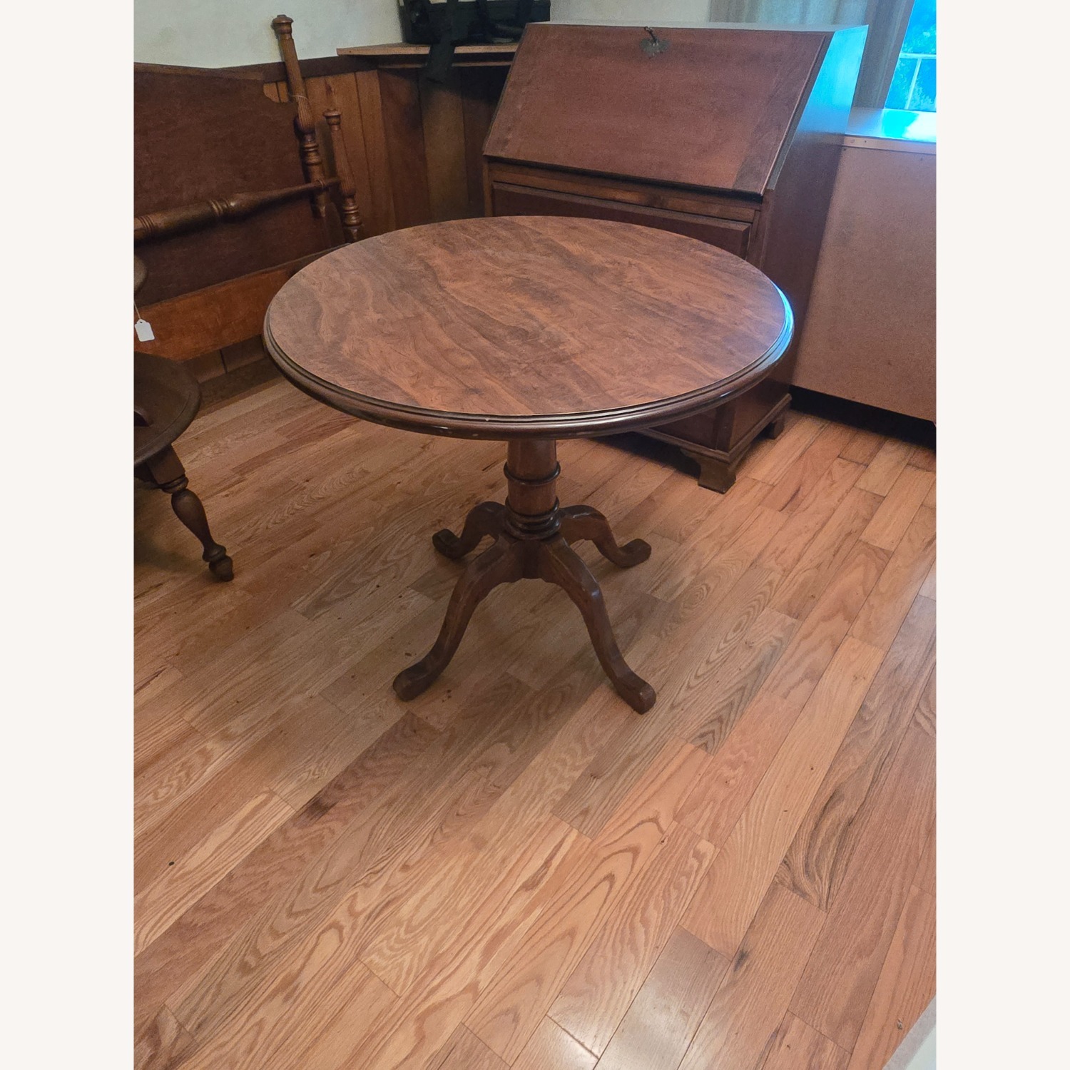 Ethan Allen Dark Brown Wood Table - image-1