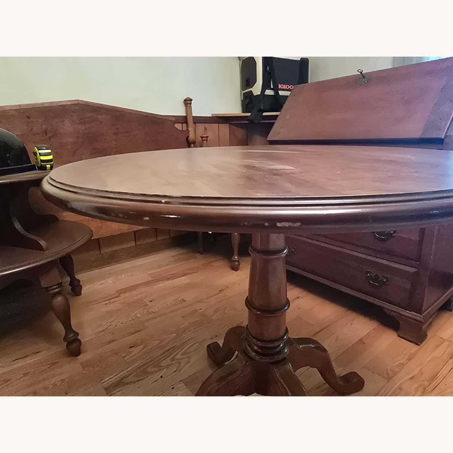 Ethan Allen Dark Brown Wood Table - image-2