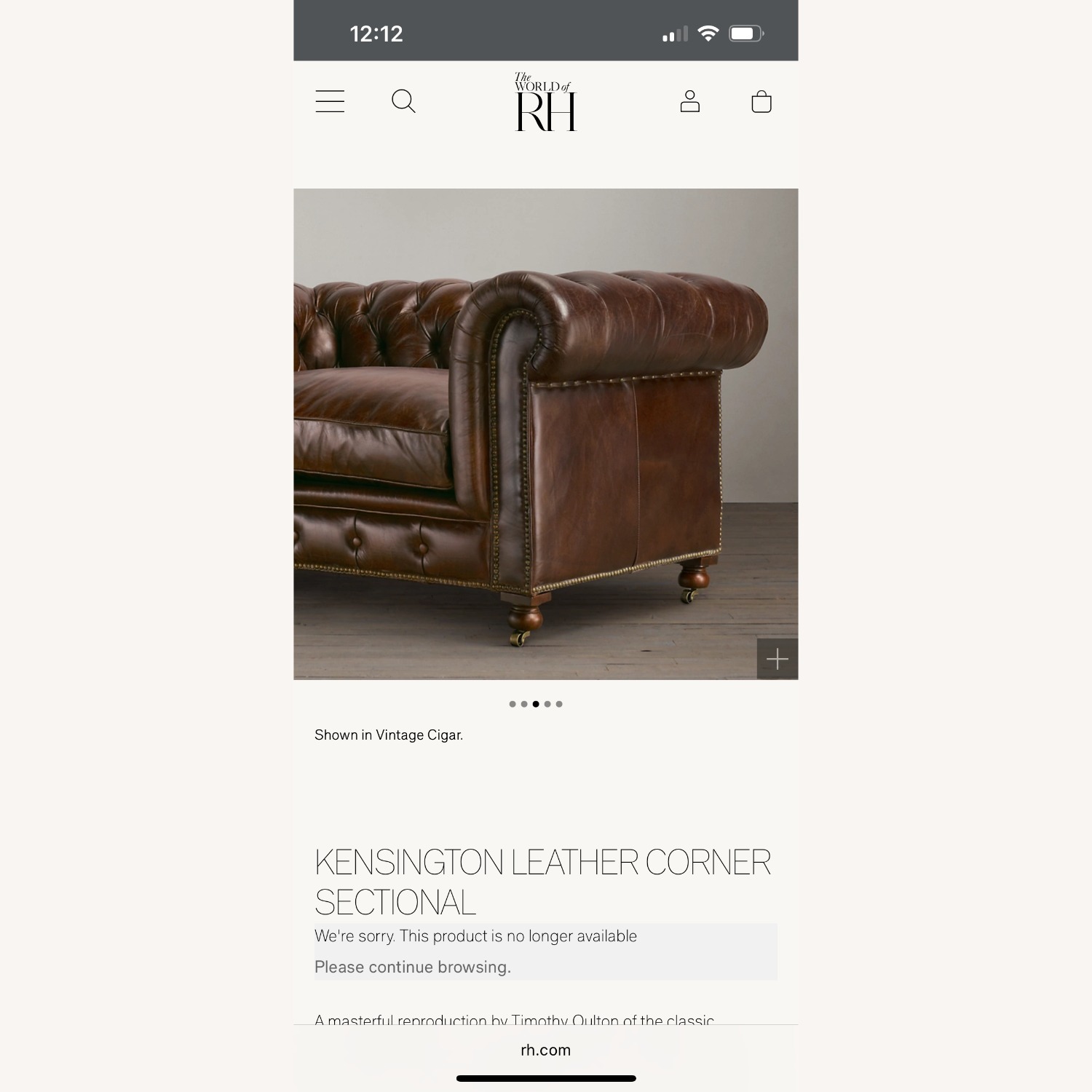 Kensington Leather Corner Sectional - image-3