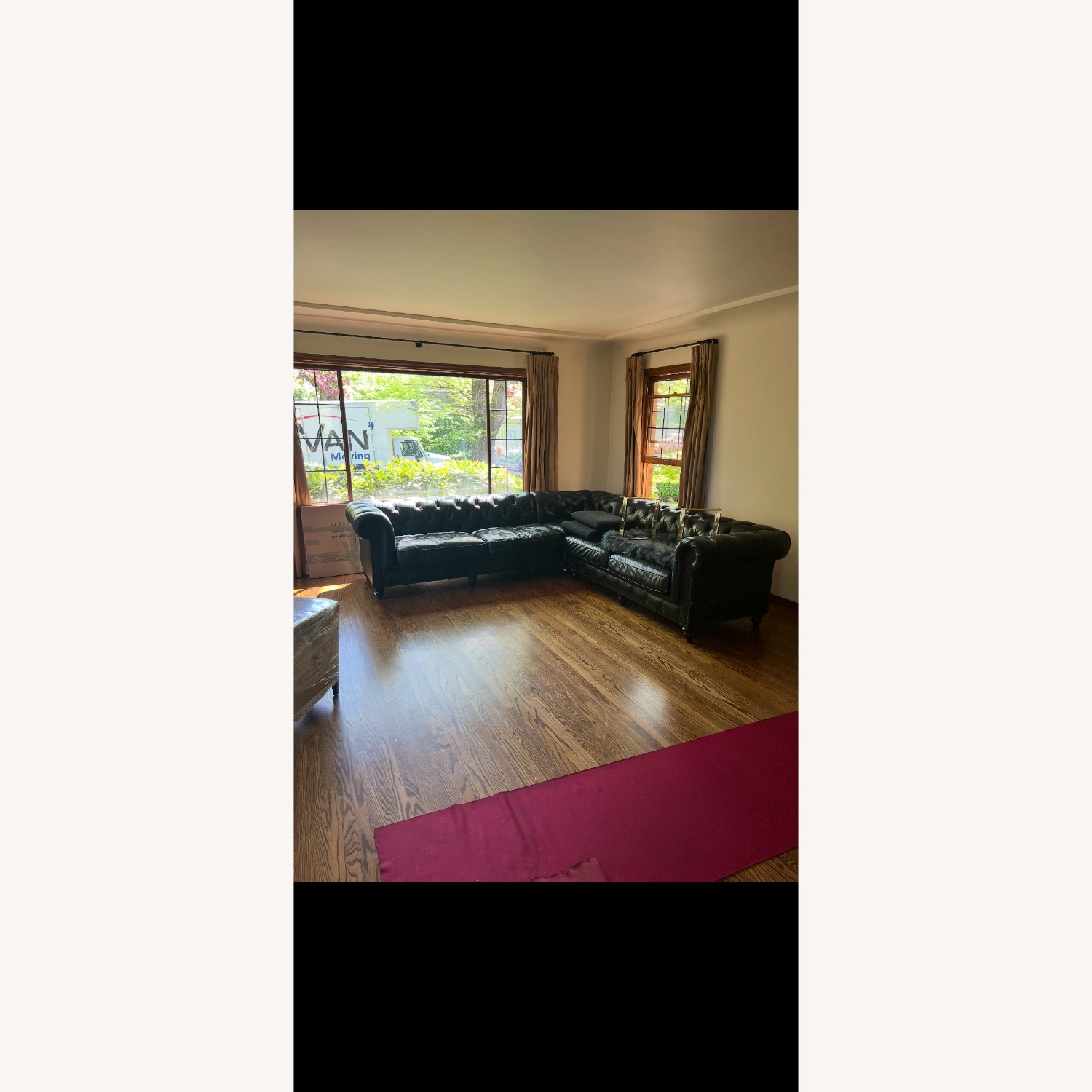 Kensington Leather Corner Sectional - image-1
