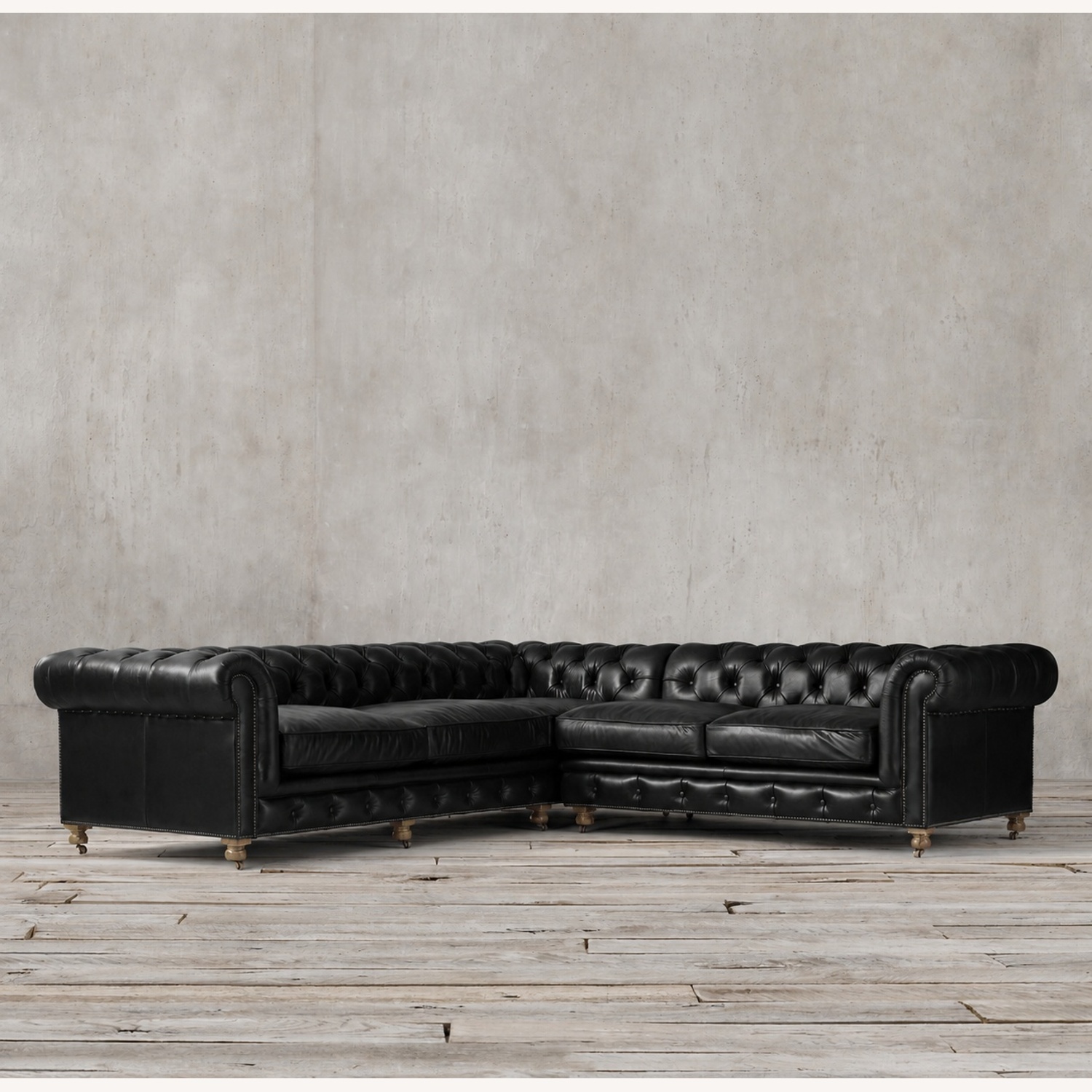Kensington Leather Corner Sectional - image-5