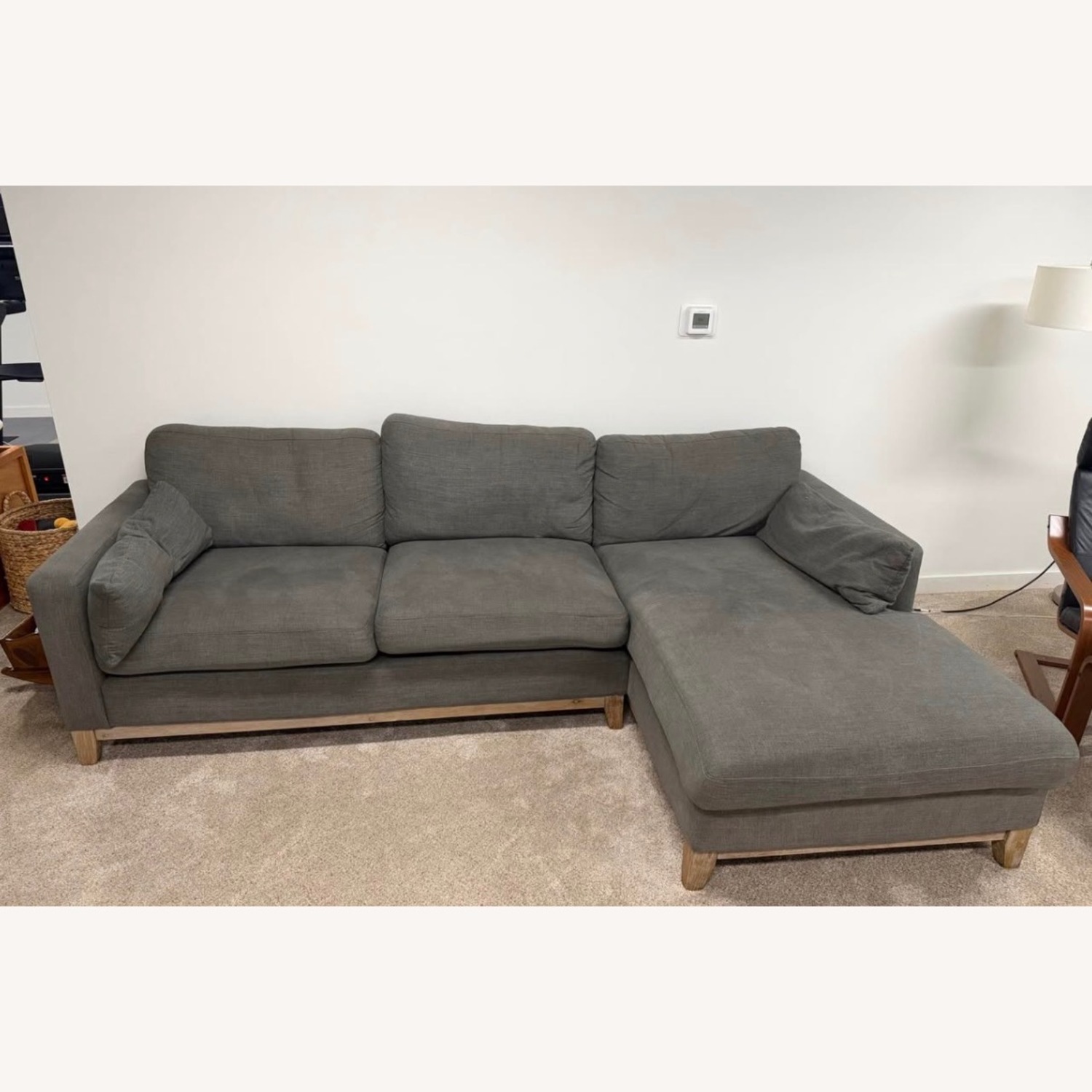 Dark Gray 2 Piece Sectional - image-1