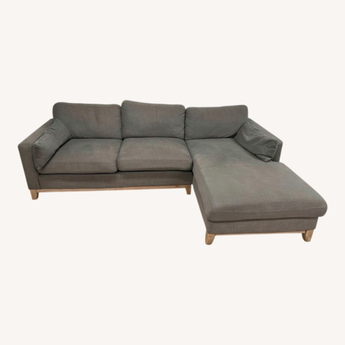 Used Dark Gray 2 Piece Sectional for sale on AptDeco