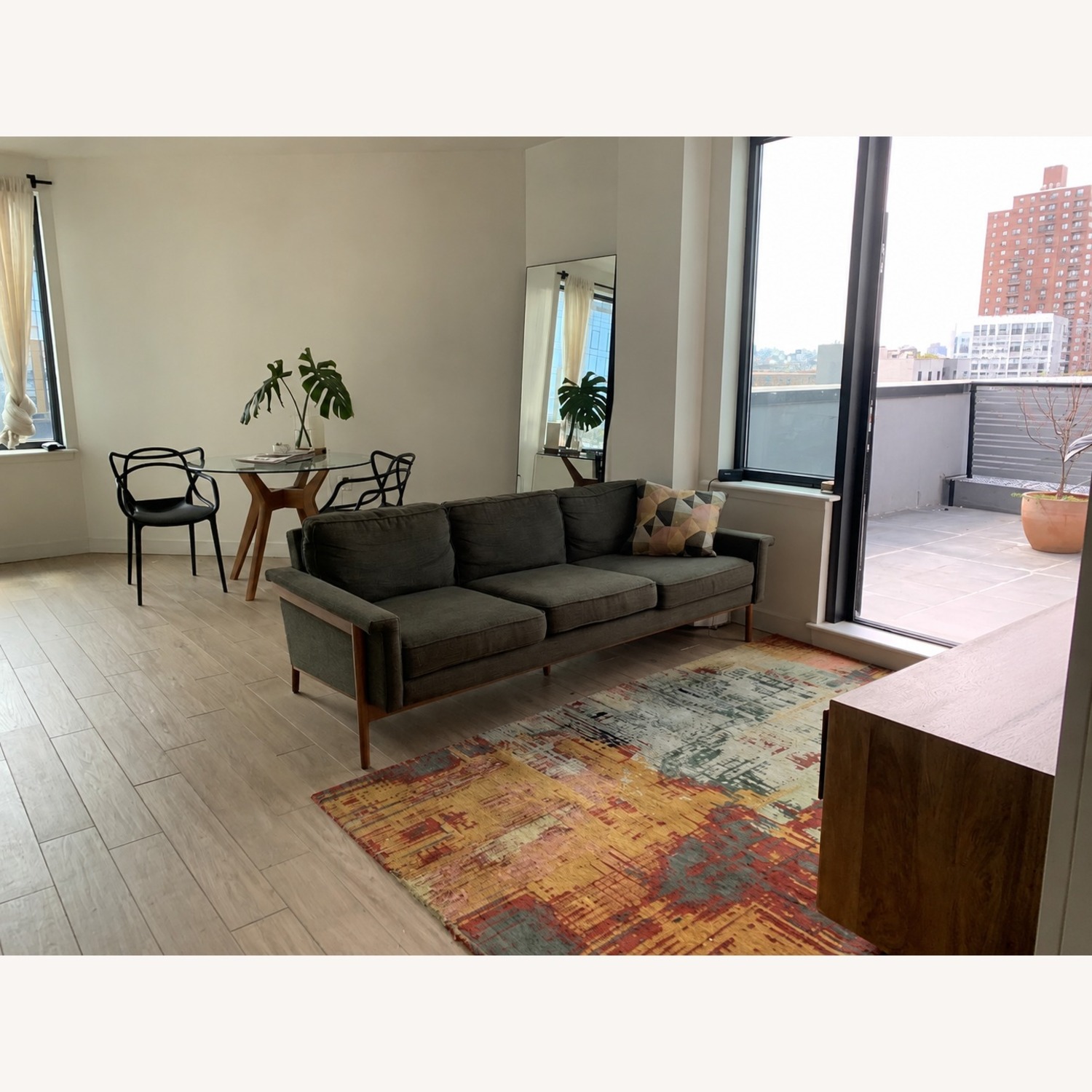 West Elm Leon Wood 3+ Seater Sofa - image-2