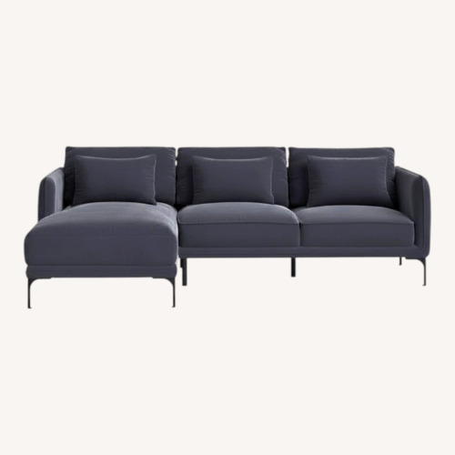 Used Allmodern Rae 2-Piece Upholstered Sectional with Chaise for sale on AptDeco