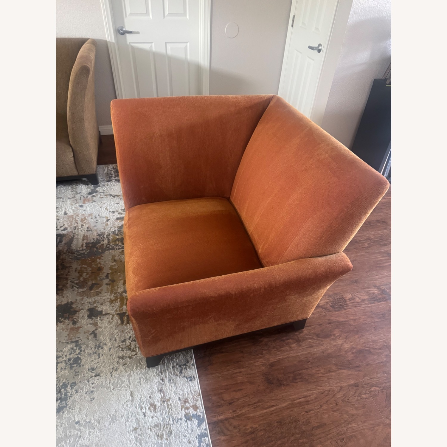 Flexsteel Orange Fabric Armchair - image-2