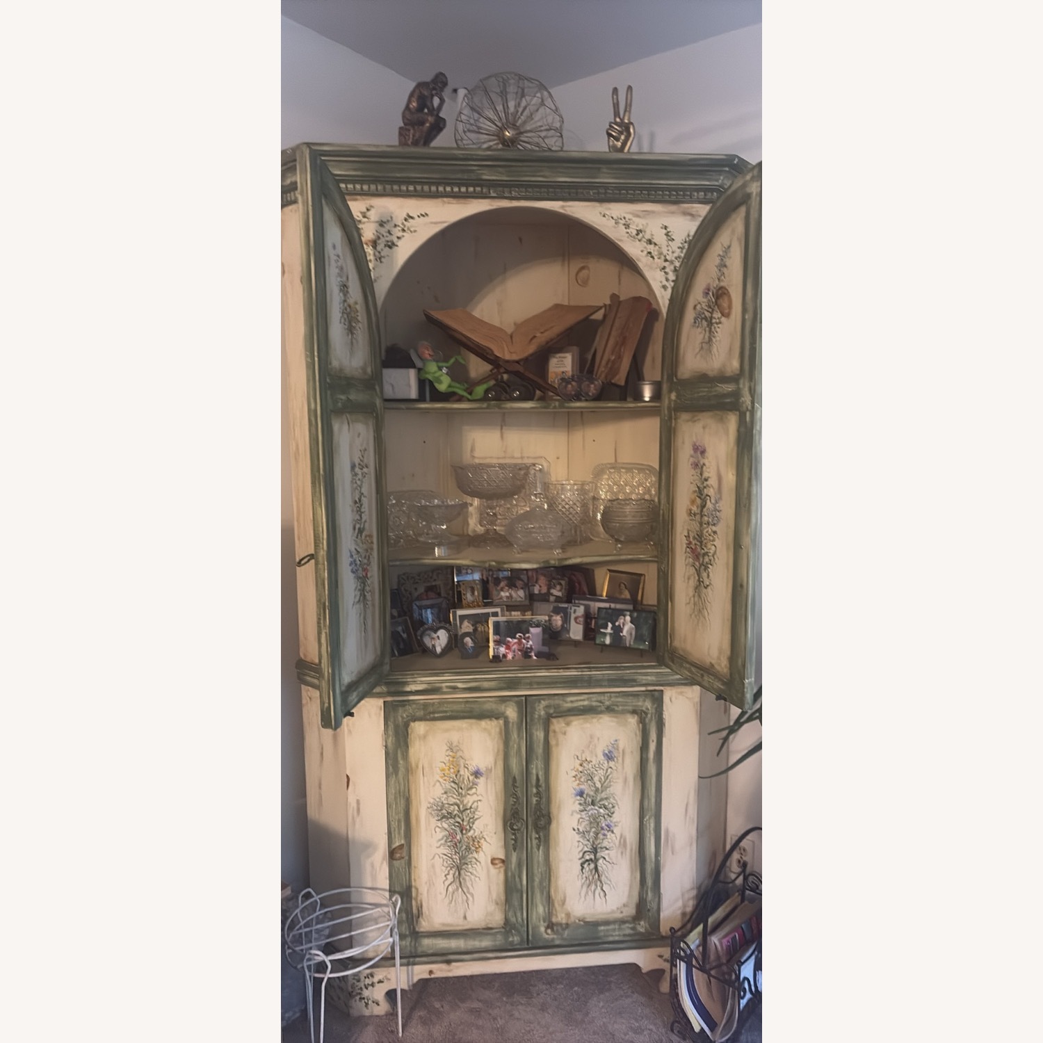 Habersham Furniture Green Wood Armoire - image-2