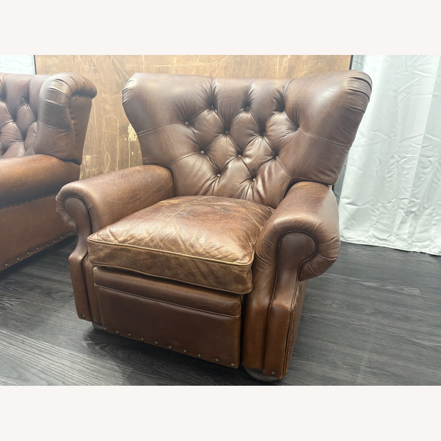 Restoration Hardware Churchill Leather Recliner – Set of 2 - image-23