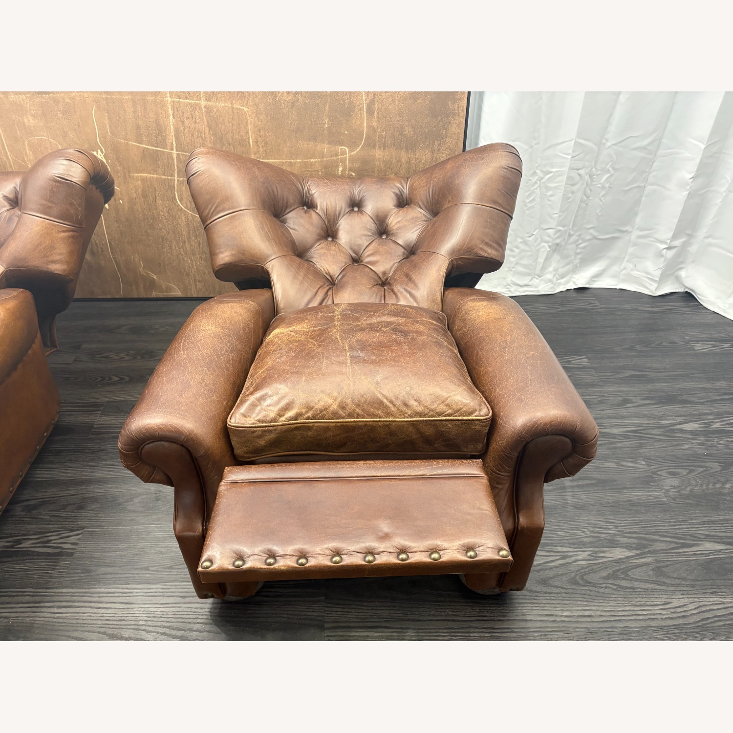 Restoration Hardware Churchill Leather Recliner – Set of 2 - image-9