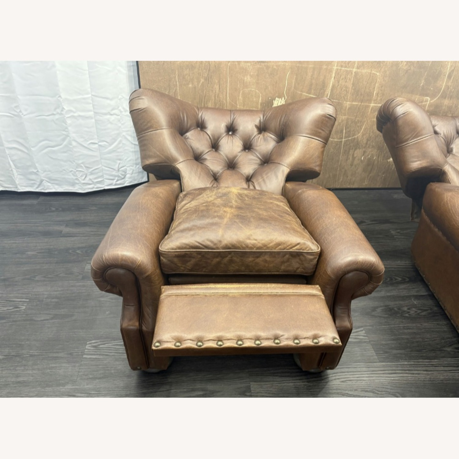 Restoration Hardware Churchill Leather Recliner – Set of 2 - image-2