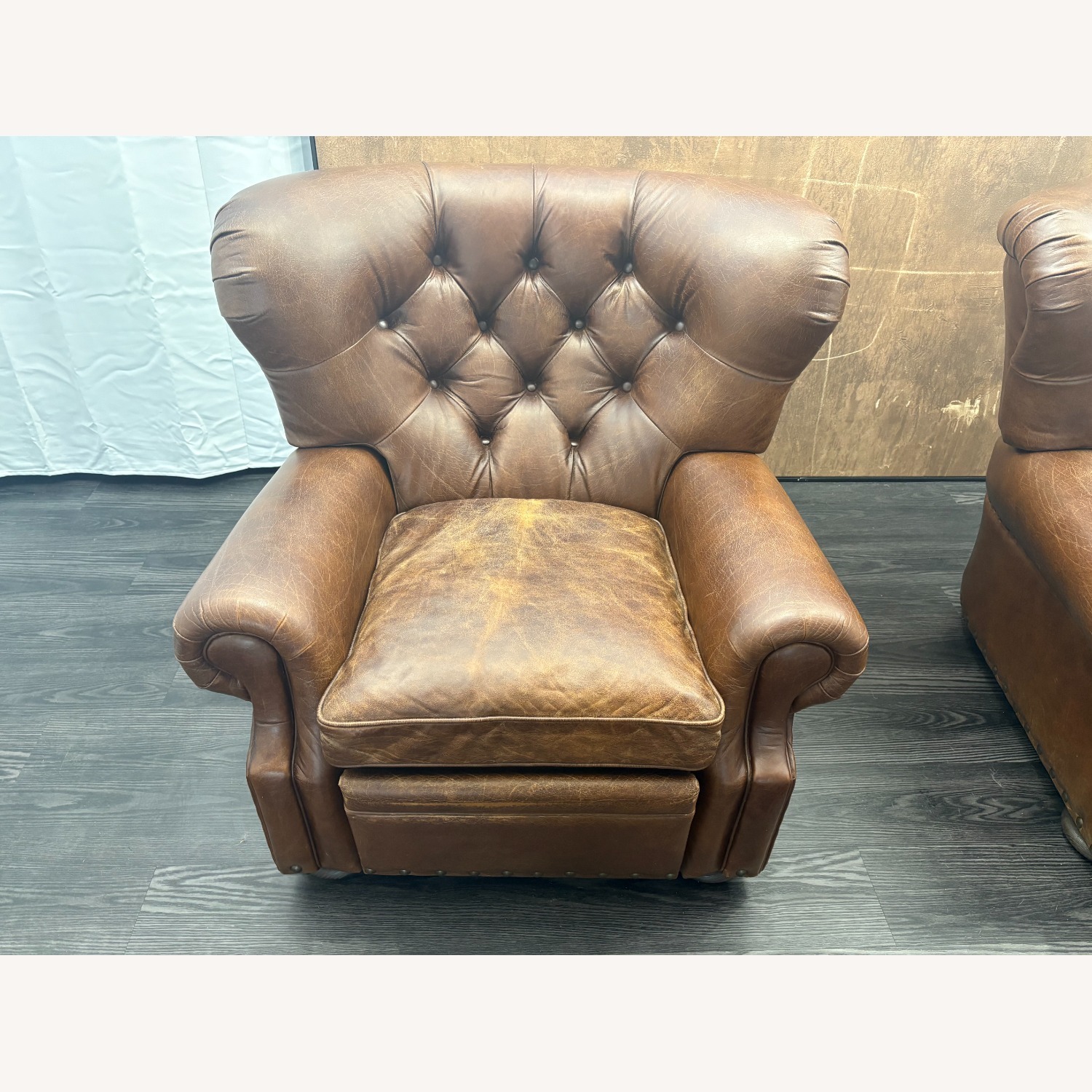 Restoration Hardware Churchill Leather Recliner – Set of 2 - image-22