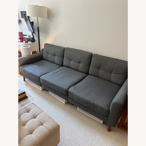Used Burrow Nomad Dark Gray Fabric 3+ Seater Sofa for sale on AptDeco