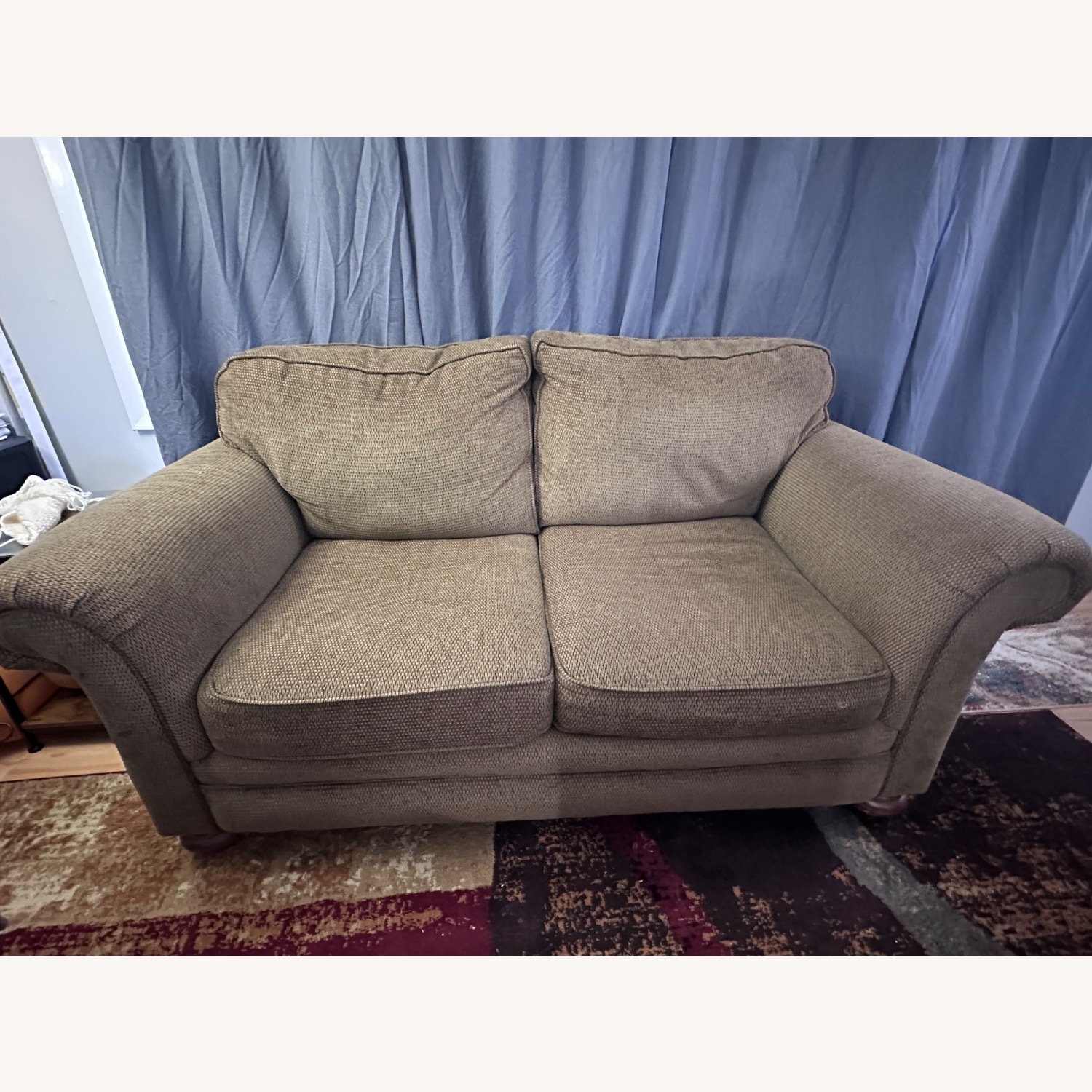 Cochrane Green Fabric 3+ Seater Sofa - image-3