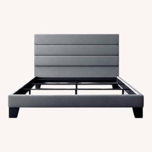 Used WEEWAY Dark Gray Wood Full Bed for sale on AptDeco