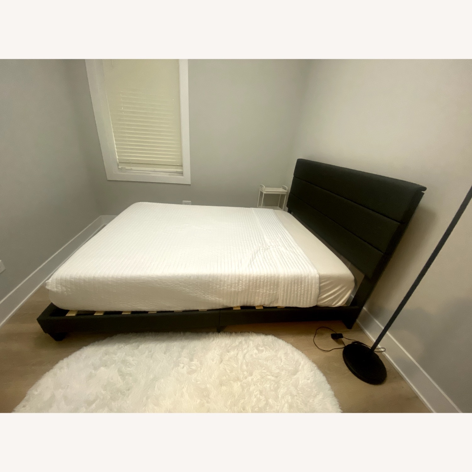 WEEWAY Dark Gray Wood Full Bed - image-3