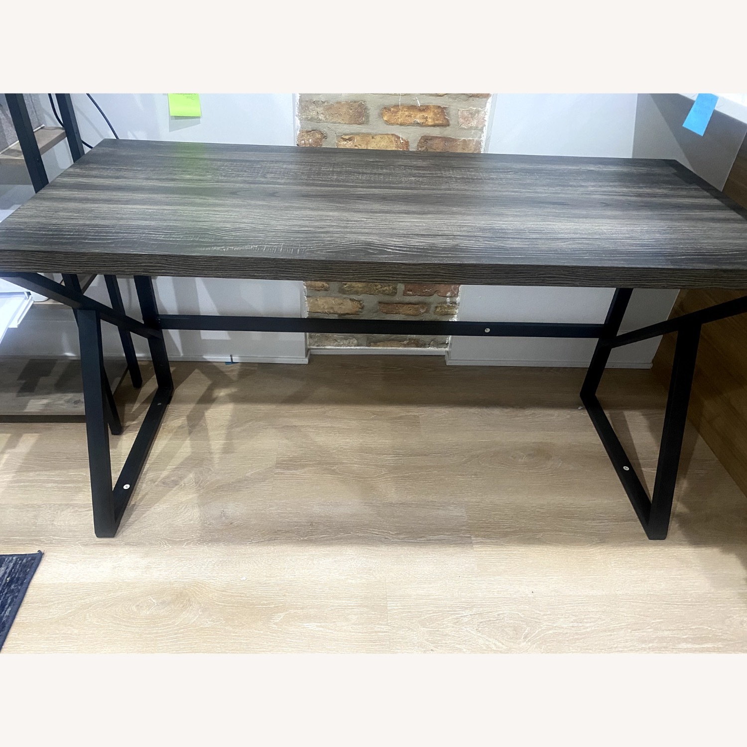 HSH Industrial Light Gray Wood Desk - image-1