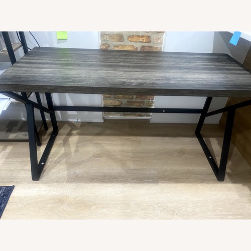 Used HSH Industrial Light Gray Wood Desk for sale on AptDeco